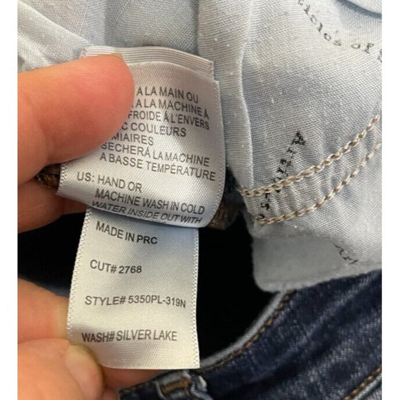 ARTICLES OF SOCIETY Womens 26 Sarah Skinny Jeans In Silver Lake - Picture 13 of 13